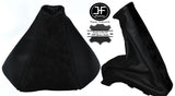 BLACK LEATHER BLACK SUEDE FOR VAUXHALL OPEL ASTRA TWINTOP 2005-2010 GAITERS SET