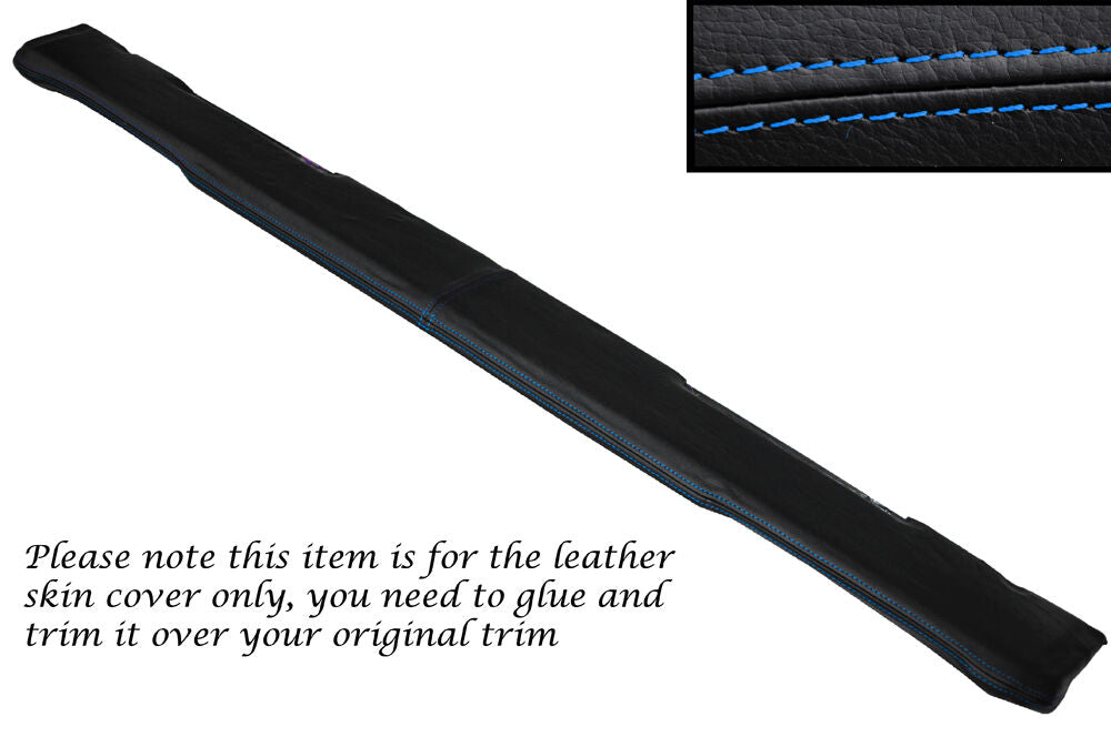 BLUE STITCH TOP DASH DASHBOARD LEATHER SKIN COVERS FITS LAND ROVER SERIES 3