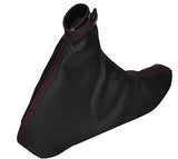 FITS ALFA ROMEO GT 2003-2010 HANDBRAKE GAITER NEW LEATHER RED STITCHING