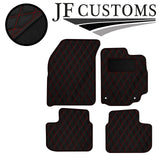 RED DIAMOND STITCH VINYL 4X TAILORED FLOOR CARPETS FOR SUZUKI SX4 MK1 06-13 JF1