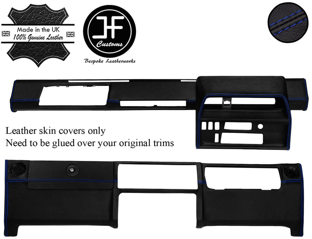 BLUE STITCH DASH DASHBOARD KIT LEATHER COVERS FOR MERCEDES G CLASS WAGON W460
