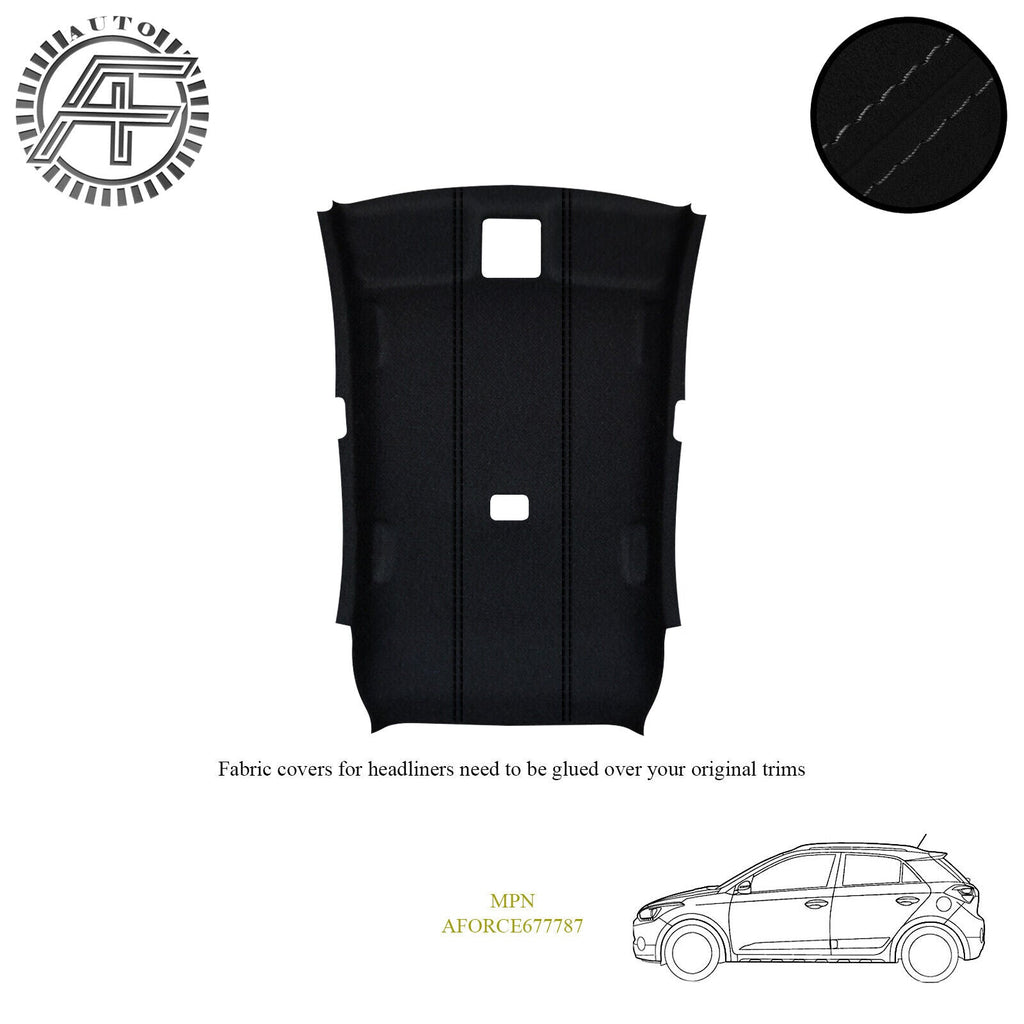 LUXE SUEDE HEADLINER COVER FITS HYUNDAI I20 MK2 ACTIVE 5 DOOR HATCH 2015-2019