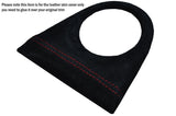 RED STITCH GEAR SURROUND SUEDE SKIN COVER FITS HONDA CIVIC TYPE R & TYPE S