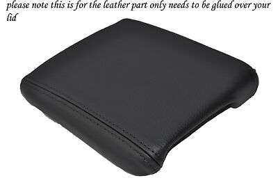 BLACK STITCHING FITS VOLVO C30 2006-2012 LEATHER ARMREST COVER ONLY CUSTOM NEW