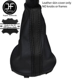 BLACK & BLACK STRIPE GRAIN REAL LEATHER GEAR FITS CITROEN XSARA PICASSO 99-10