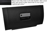 BLACK STITCH GLOVE BOX LID LEATHER SKIN COVER FITS FORD MUSTANG 2005-2009