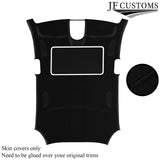 BLACK STITCH LUXE-SUEDE SUNROOF HEADLINER FOR PORSCHE PANAMERA 11-16 CUSTOM NEW