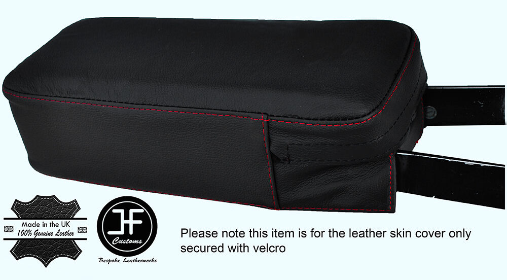 RED STITCHING LEATHER ARMREST COVER FITS VOLVO 240 242 244 245 260 1978-1993