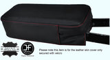 RED STITCHING LEATHER ARMREST COVER FITS VOLVO 240 242 244 245 260 1978-1993