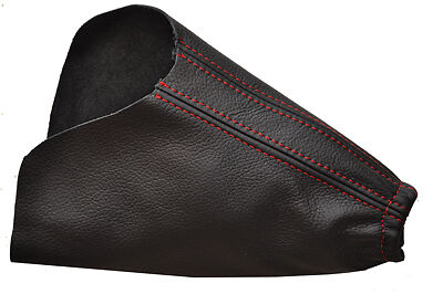 FITS FORD MONDEO MK4 LEATHER HANDBRAKE 07+ red stitch CUSTOM NEW MADE IN UK