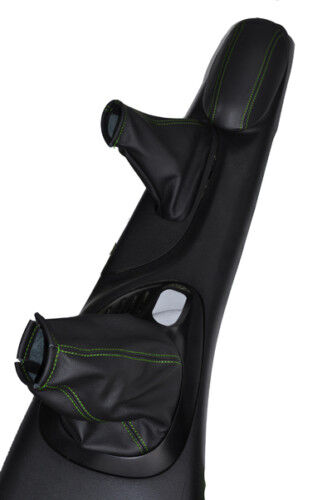 FITS FORD ESCORT MK6 MK7 GEAR H BRAKE ARMREST COVER green CUSTOM NEW MADE IN UK