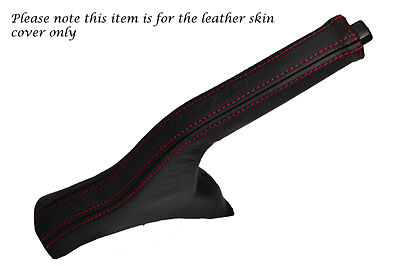 RED STITCHING FITS HYUNDAI I10 2008-2013  LEATHER HANDBRAKE GAITER ONLY