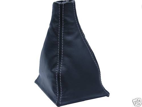 FITS MAZDA 2 LEATHER GEAR SHIFT GAITER 02-07 GREY STITCH 6 CUSTOM NEW MADE IN UK