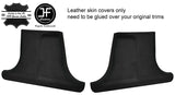 BLACK ST.2XLOWER B PILLAR LEATHER COVERS FITS MERCEDES W202 C CLASS SALOON 93-00