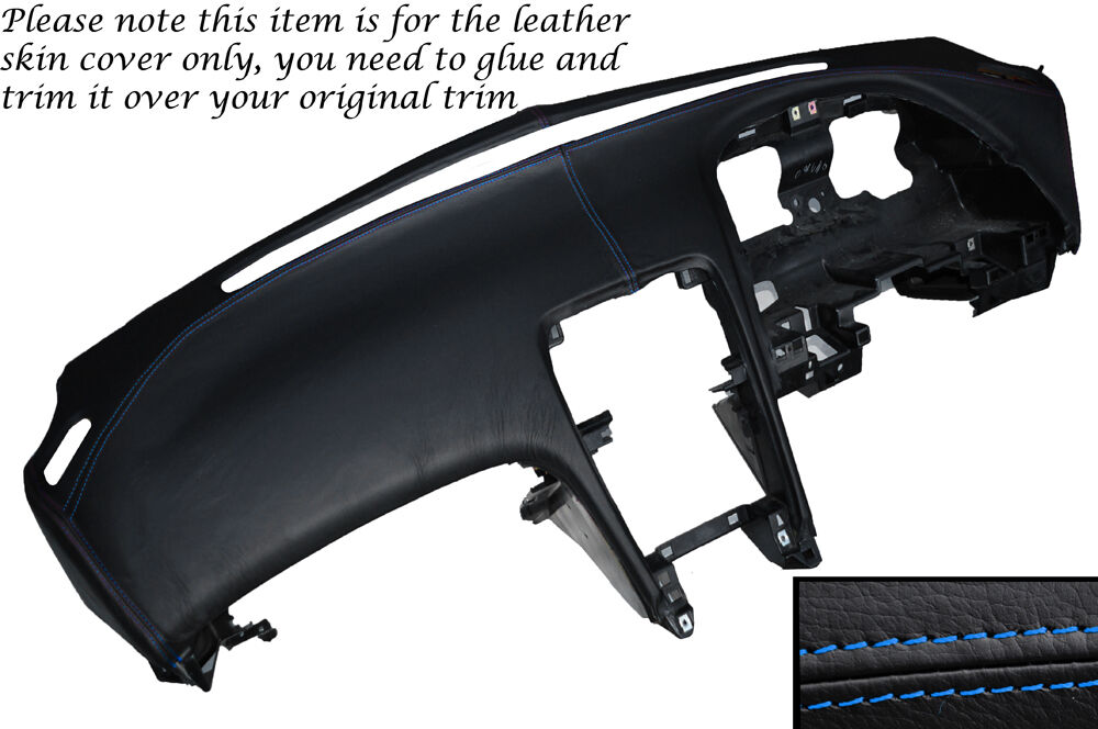BLUE STITCH DASH DASHBOARD LEATHER COVER FITS NISSAN 300ZX Z32 1990-1996