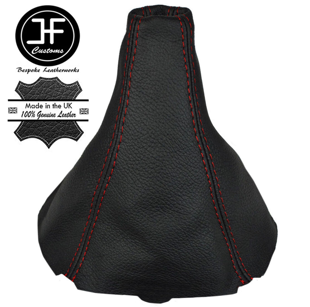 RED STITCH FITS MITSUBISHI LANCER EVO IV V VI COLT GEAR GAITER REAL LEATHER