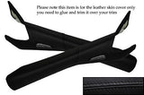 BLACK STITCH FITS CORVETTE C6 2005-2013 2X WINDSHIELD PILLAR LEATHER SKIN COVER