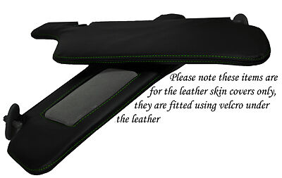 GREEN STITCH FITS NISSAN SKYLINE R33 92-98 GTS GTR 2X SUN VISORS LEATHER COVERS