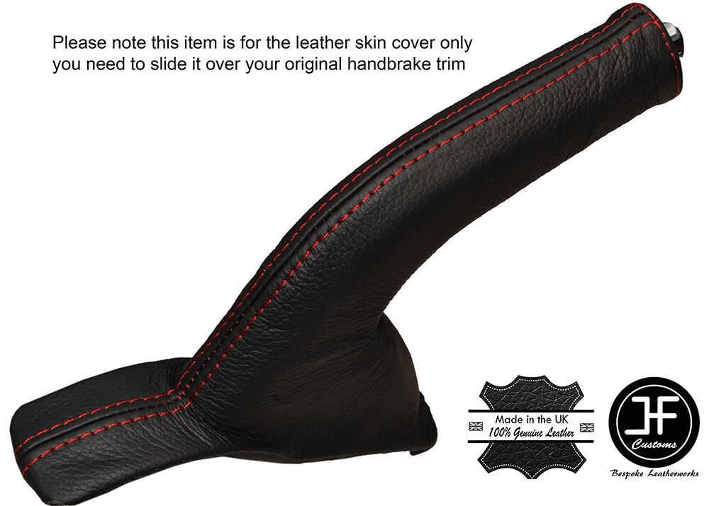 RED STITCH LEATHER HANDBRAKE GAITER FITS KIA CEE'D CEED 2013-2016 CUSTOM NEW