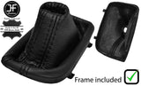 BLACK STITCH LEATHER AUTOMATIC DSG GEAR+PLASTIC FRAME FITS AUDI A3 8P 04-12