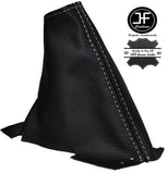 WHITE STITCHING REAL LEATHER HANDBRAKE GAITER FITS VOLVO S80 1998-2006 NEW