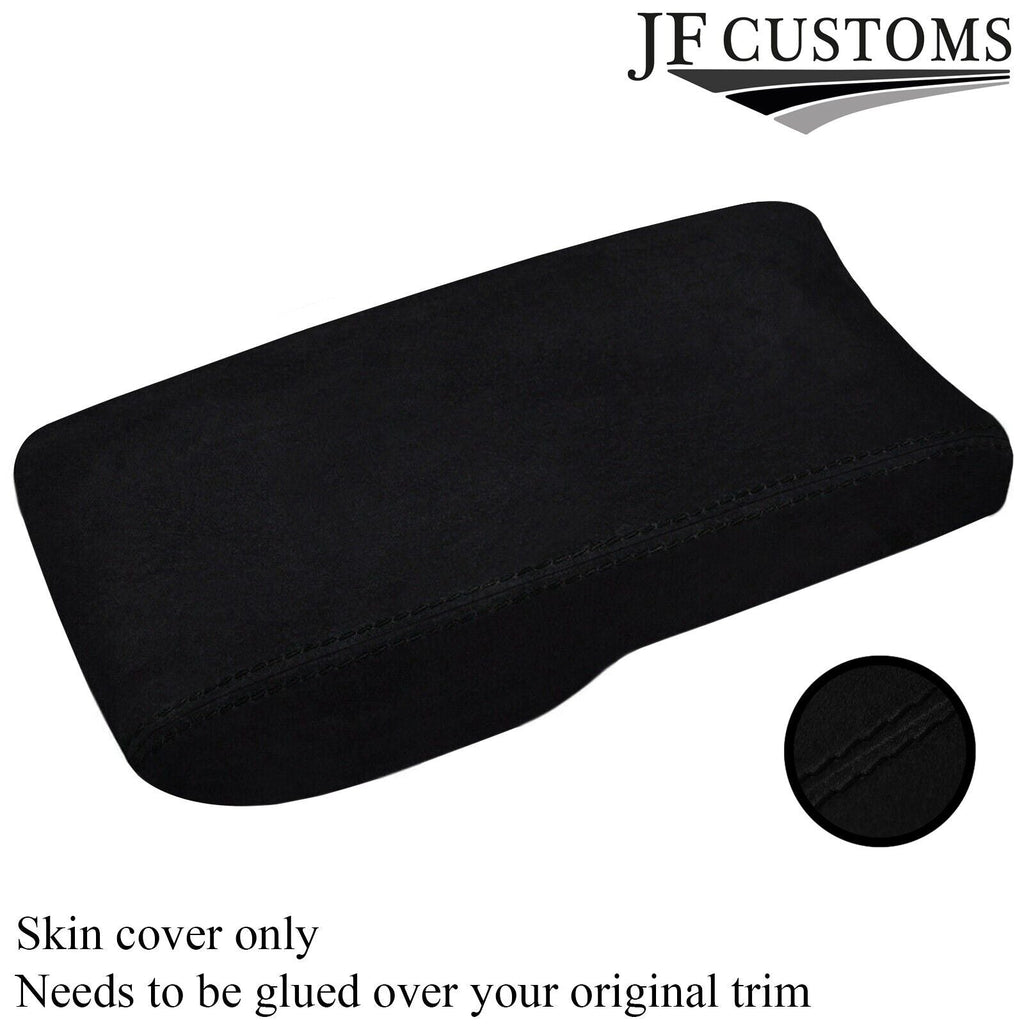 BLACK STITCH FOR HONDA CIVIC & TYPE R S 2006-2012 GENUINE SUEDE ARMREST COVER