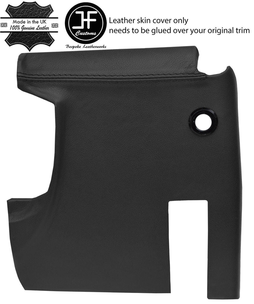 BLACK REAL LEATHER DRIVER SIDE UNDER DASH TRIM COVER FITS FORD CAPRI MK2 MK3