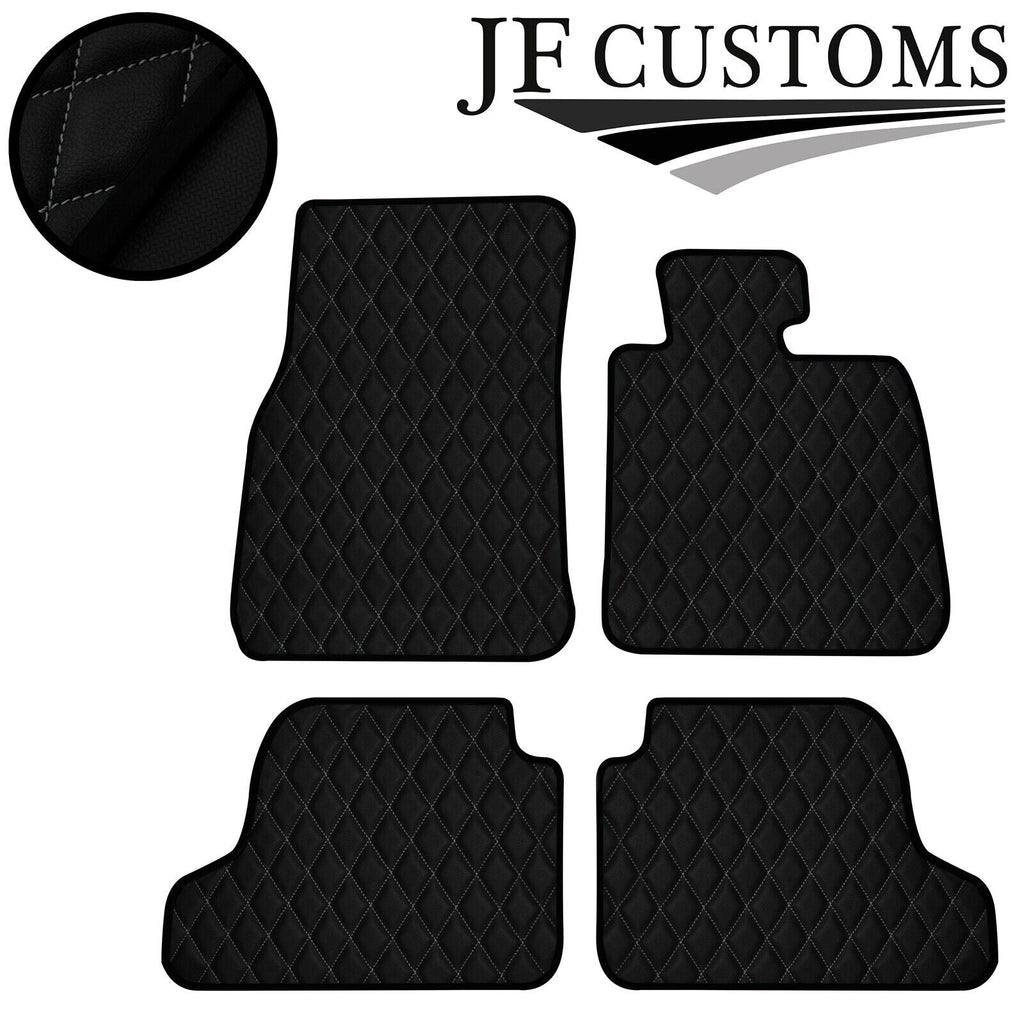 GREY  DIAMOND STITCH VINYL 4X TAILORED FLOOR MAT CARPETS FOR BMW F22 F23 14-20
