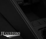 GREY STITCH LEATHER CENTRE CONSOLE GEAR SURROUND TRIMN FITS KIA STONIC 17-21