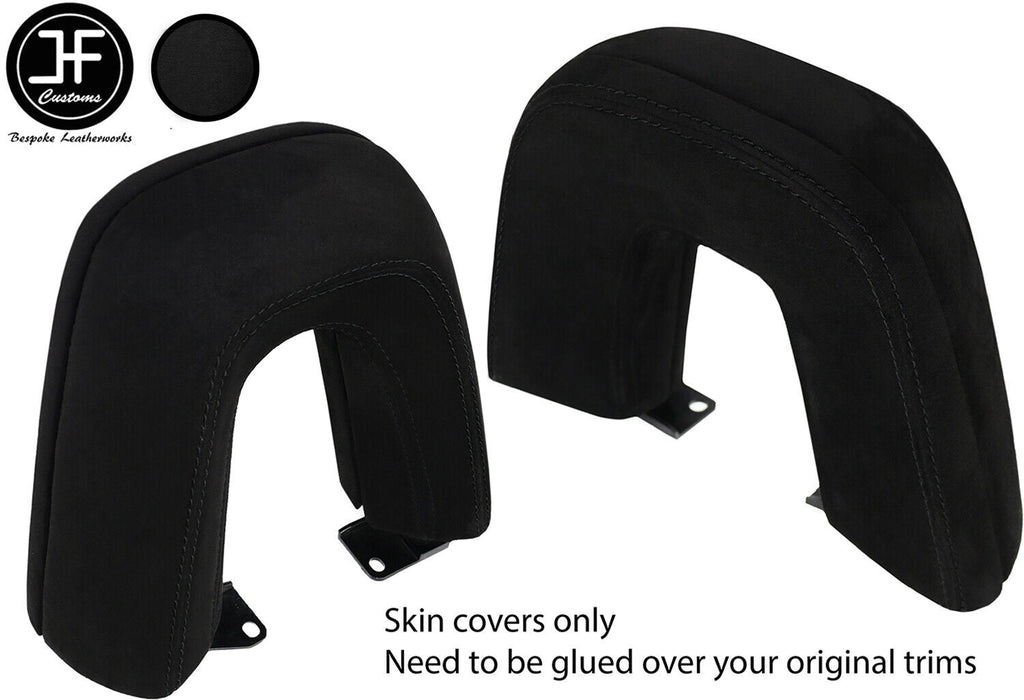 BLACK STITCHING ROLL OVER BAR LUXE SUEDE COVERS FITS BMW Z4 E89 2009-2016
