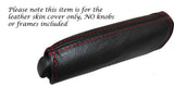 RED STITCH HANDBRAKE HANDLE LEATHER SKIN COVER FITS ALFA ROMEO MITO 08-14