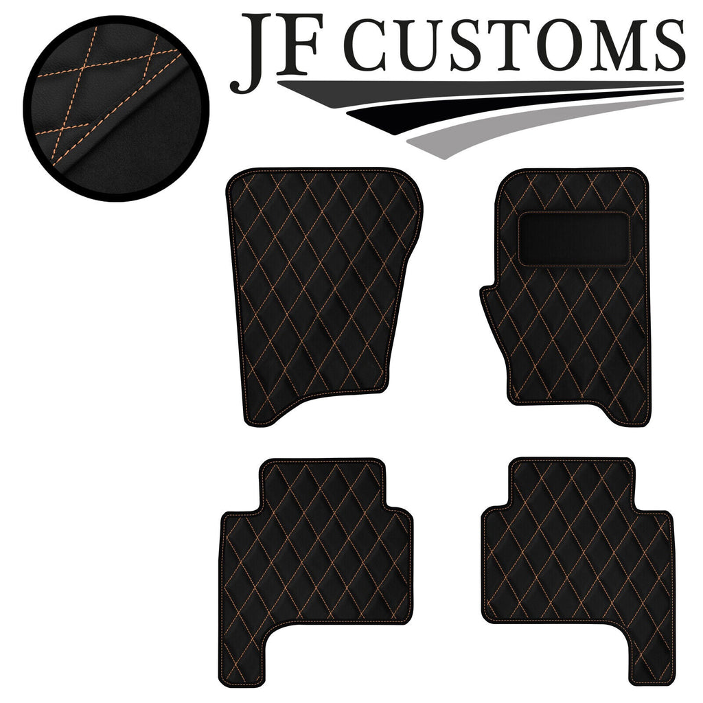BEIGE DIAMOND VINYL 4X TAILORED FLOOR CARPETS FOR RANGE ROVER SPORT 05-09 JF1