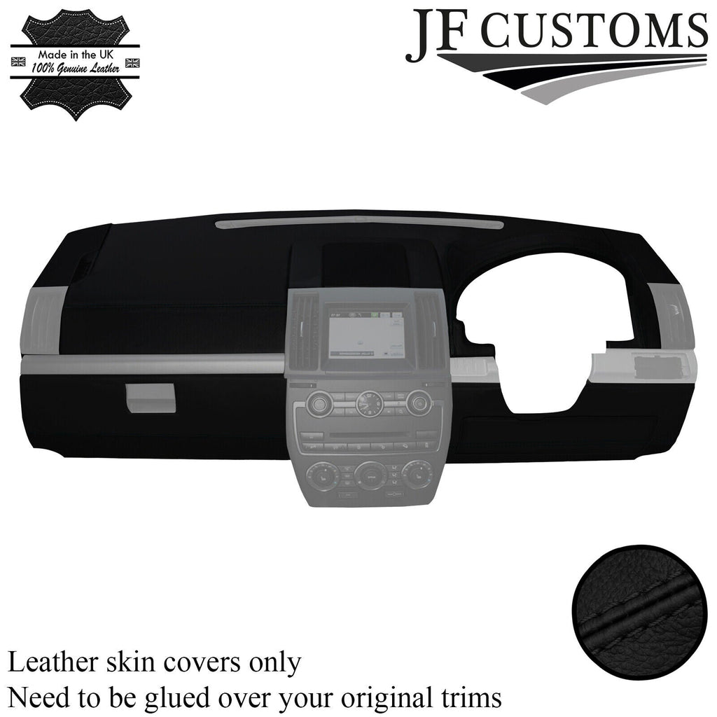 BLACK STITCH LEATHER DASH DASHBOARD COVER FOR LAND ROVER FREELANDER 2 LR2 06-11