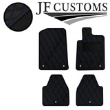 BLUE DIAMOND STITCH  VINYL 4X TAILORED FLOOR CARPET FOR PEUGEOT 607 99-10 JF1