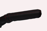 red stitching FITS FIAT COUPE 93-00  HANDBRAKE HANDLE LEATHER COVER ONLY