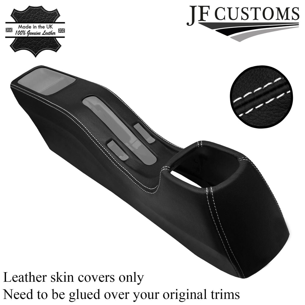 WHITE STITCH LEATHER CENTRE CONSOLE TRIM COVER FOR TOYOTA MR2 MK3 ROADSTER 00-05