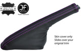 PURPLE STITCH CARBON FIBER VINYL FITS NISSAN 200SX S13 89-1994 HANDBRAKE GAITER