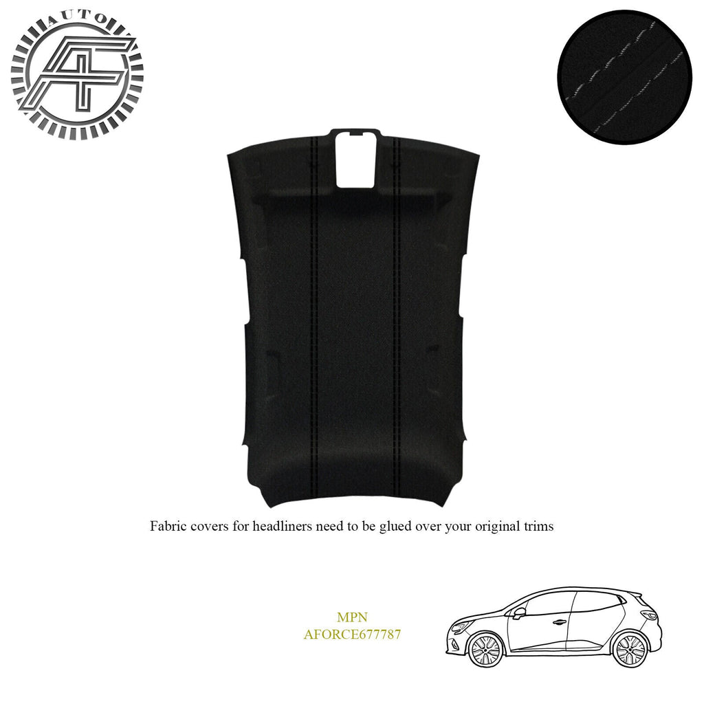 LUXE SUEDE HEADLINER COVER FITS RENAULT CLIO MK5 5 DOOR HATCHBACK 2019-PRESENT