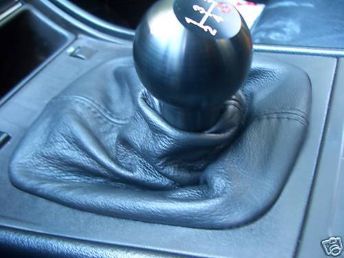 FITS PORSCHE 924 944 968 GEAR GAITER REAL LEATHER NEW BLACK CUSTOM NEW