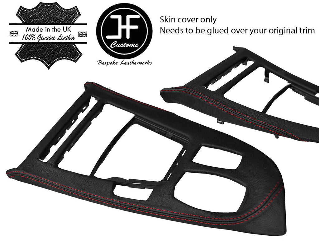 RED STITCH GEAR SURROUND TRIM LEATHER COVER FITS BMW Z4 E89 2009-2016 CUSTOM NEW
