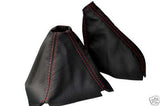 FITS HONDA CRX DEL SOL LEATHER 92-97 SET GAITERS RED ST CUSTOM NEW MADE IN UK