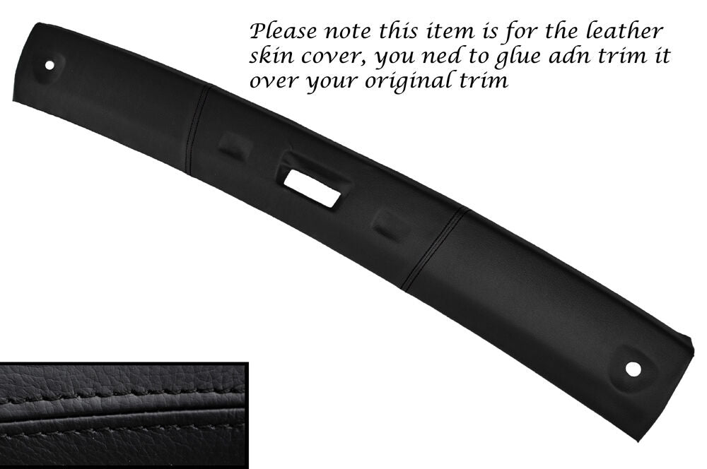 BLACK STITCH TOP ROOF PANEL LEATHER SKIN COVER  FITS PORSCHE 944 S2 86-91