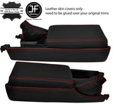 RED STITCH CONSOLE+ARMREST+HANDBRAKE LEATHER COVERS FITS NISSAN 300ZX 90-96