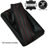 RED STITCH LEATHER GEAR STICK FOR AUDI A6 S6 C6 AUTOMATIC TIPTRONIC DSG 04-11