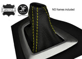 YELLOW STITCH AUTO AUTOMATIC LEATHER GAITER FITS BMW 3 4 SERIES F30 F32 F33 F36
