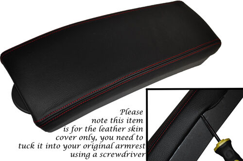 RED STITCH FITS TOYOTA PRIUS T3 T4 2009-2012 LEATHER ARMREST SKIN COVER ONLY