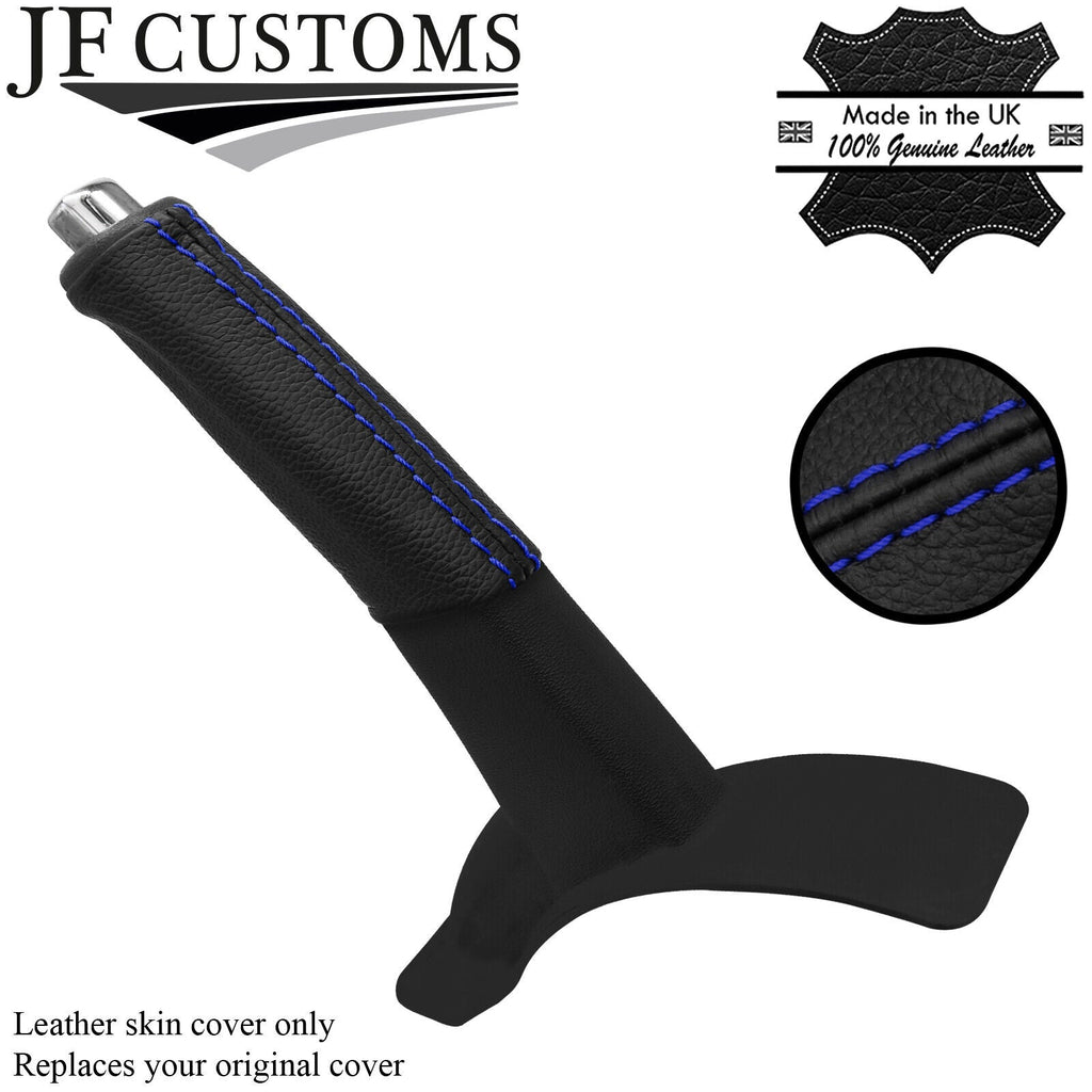 BLUE STITCH LEATHER HANDBRAKE HANDLE COVER FITS HYUNDAI COUPE GENESIS 10-16