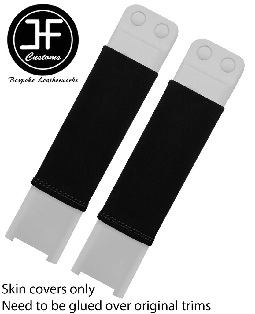 BLACK STITCH 2X KNEE PAD TRIM LUXE SUEDE COVERS FITS TOYOTA MR2 2000-2007 JF1