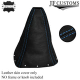 BLUE STITCH FITS SUZUKI SWIFT 2005-2010 REAL LEATHER GEAR STICK GAITER