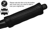 BLACK STITCH HANDBRAKE HANDLE LEATHER SKIN COVER FITS ALFA ROMEO 33 CUSTOM NEW